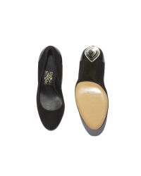 Ferragamo - Black Pyramid Heel Pump - Lyst