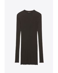 Helmut Lang | Black Angora-cotton Crewneck | Lyst