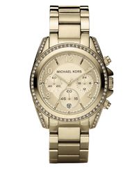 Michael Kors | Metallic Blair Goldtone Stainless Steel Chronograph Bracelet Watch | Lyst