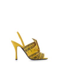 Moschino | Yellow Measuring Tape Sandal | Lyst