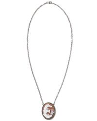 Amedeo | Metallic E Initial Cameo Necklace | Lyst