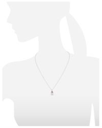 Mia & Beverly | Chalcedony And Pink Sapphires 18k White Gold Pendant Necklace | Lyst