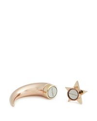 Givenchy | Metallic Star Crystal Shark Tooth Earring | Lyst