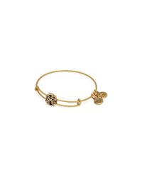 ALEX AND ANI | Gold Path Of Life Slider Expandable Wire Bangle | Lyst