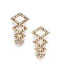 Ca&Lou | Metallic Sacha Crystal Earrings | Lyst