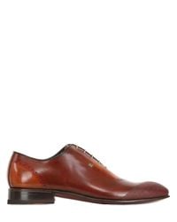 Harris | Brown Handmade Leather Shoes With Stitching for Men | Lyst