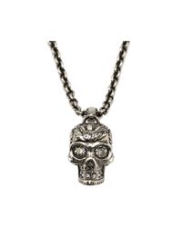 Alexander McQueen | Metallic Poppy Skull Cube Bracelet | Lyst