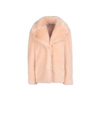 Stella McCartney - Pink Fur Free Fur Dan Coat - Lyst