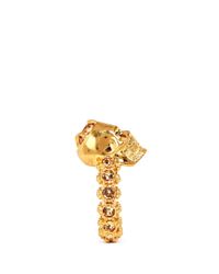 Alexander McQueen | Metallic Crystal Skull Ring | Lyst