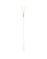 Anne Sisteron - Metallic 14kt Yellow Gold Diamond Monaco Lariat Necklace - Lyst