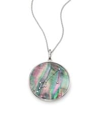 Ippolita | Metallic Black Shell, Diamond & Sterling Silver Zodiac Charm | Lyst