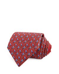 Thomas Pink | Red Bird On Branch Classic Tie for Men | Lyst