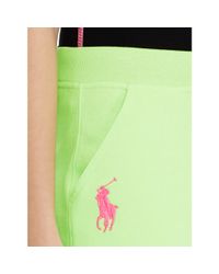Ralph Lauren | Green Pink Pony Terry Short | Lyst