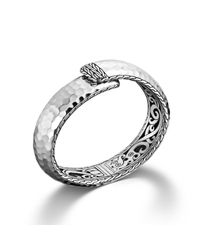 John Hardy | Metallic Classic Chain Hammered Kick Cuff | Lyst