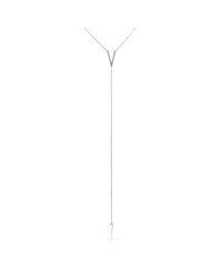Anne Sisteron - Metallic 14kt White Gold Diamond Thick V Bikini Lariat Necklace - Lyst
