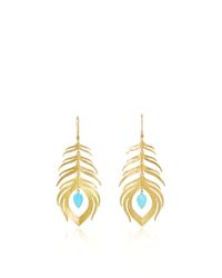 Annette Ferdinandsen | Metallic Long Peacock Earrings | Lyst