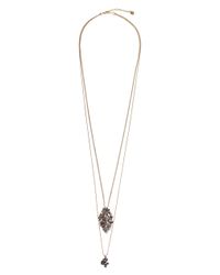 Dorothee Schumacher | Metallic Crystal Line Double Chain Fine Pendant | Lyst