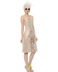 Manish Arora | Pink Laser Cut Embellished Tulle Dress | Lyst