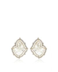 Sylva & Cie | Metallic One Of A Kind Rough Diamond Slice Earrings | Lyst