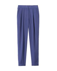 Rebecca Taylor | Blue Washed Twill Pant | Lyst