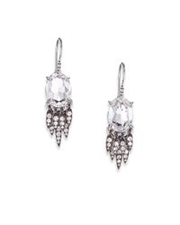 Alexis Bittar Fine | Metallic Ice Marquis Clear Quartz, White Sapphire & Sterling Silver Fringe Earrings | Lyst