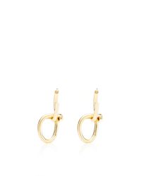 Lauren Klassen | Metallic Double Link Chain Earrings With Diamonds | Lyst