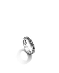 John Hardy | Metallic Classic Chain Braided Chain Slim Band Ring for Men | Lyst