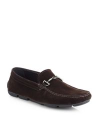 armani loafers brown