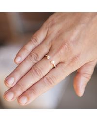 Anne Sisteron - Pink 14kt Rose Gold Diamond Pearl Tastemaker Ring - Lyst