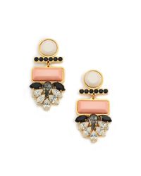 Lizzie Fortunato | Metallic Mexico Dahlia Crystal Drop Earrings | Lyst