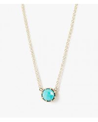 Grace Lee | Blue Crown Bezel Turquoise Necklace | Lyst