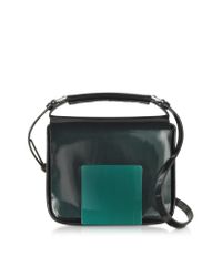 Jil Sander - Dark Green/Aubergine Iridescent Lady J Crossbody Clutch - Lyst