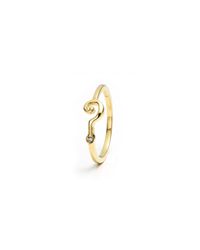 Lulu Frost - Metallic Code 18kt Question Mark Ring - Lyst