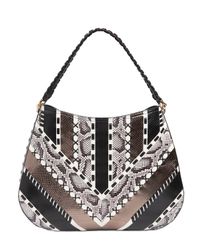 Roberto Cavalli Multicolor Ayers Patchwork On Nappa Leather Bag