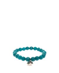 Sydney Evan | Blue Hamsa Charm Bracelet | Lyst
