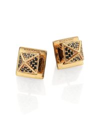 Eddie Borgo | Metallic Pavé Crystal Pyramid Double-sided Stud Earrings | Lyst