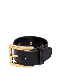 Versus | Metallic Leather Bracelet With Medusa Coins | Lyst