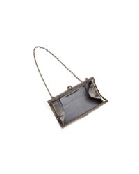 Sondra Roberts | Purple Watersnake-embossed Frame Clutch | Lyst