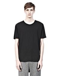 T By Alexander Wang | Black Classic Short Sleeve Tee for Men | Lyst