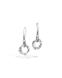 John Hardy | Metallic Bamboo Small Round Drop Earrings | Lyst