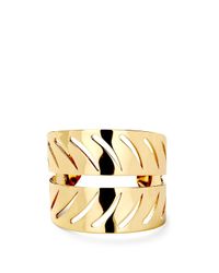 Rebecca Minkoff | Metallic Leaf Cuff Bracelet | Lyst
