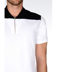Emporio Armani | White Short-sleeved Polo Shirt for Men | Lyst