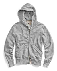 Todd Snyder | Gray Vintage Full Zip Hoodie In Grey Heather for Men | Lyst