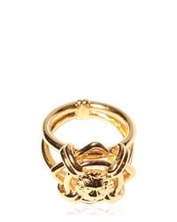 Versus | Metallic Lion Head Ring for Men | Lyst
