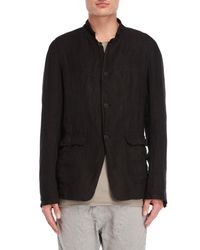 Poeme Bohemien Black Linen Jacket
