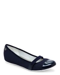 Ak Anne Klein Blue Navy Zoey Slip On Flats