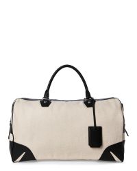 Rag & Bone Natural Canvas Flight Weekender