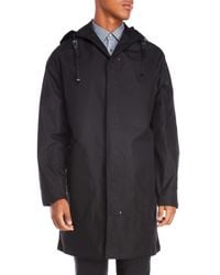 Lanvin Black Technical Slim Fit Duffel Coat for men