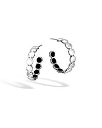 John Hardy | Metallic Hammered Small Hoop Earring | Lyst