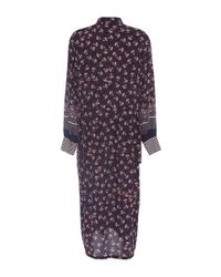 Mother Of Pearl | Blue Lawrence Blossom-print Silk Dress | Lyst